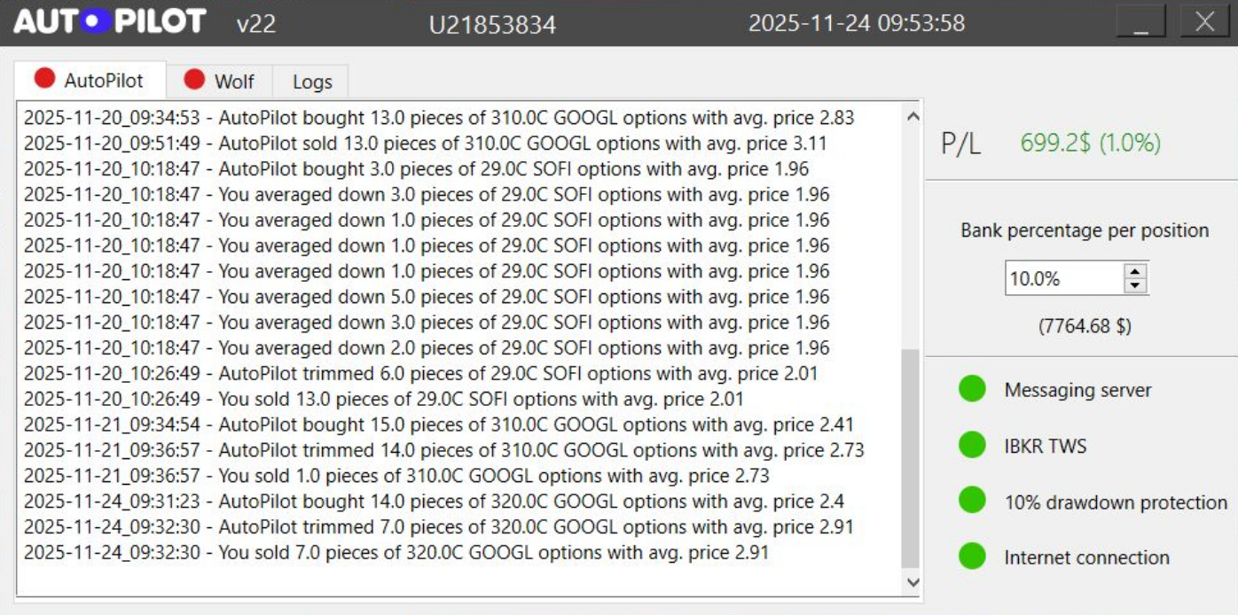 AutoPilot main window
